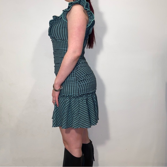 Beautiful gingham ruffle Betsey Johnson dress - Picture 3 of 4
